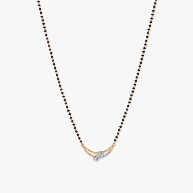 Floral Arc Diamond Mangalsutra 2