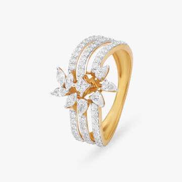 Petal Perfection Diamond Finger Ring