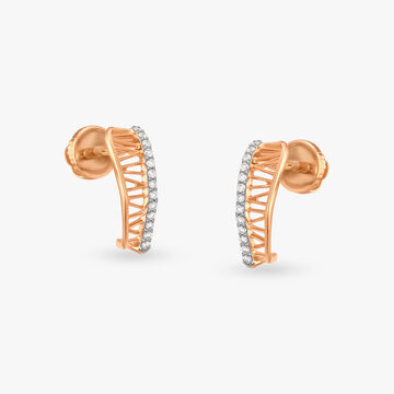Chronicles Of Elegance Diamond Hoop Earrings