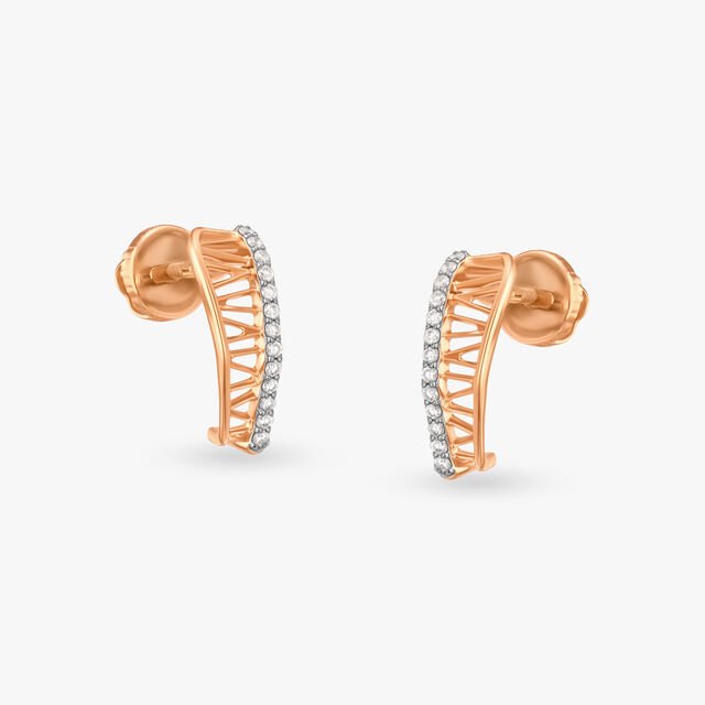 Chronicles Of Elegance Diamond Hoop Earrings 
