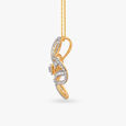 Floral Diamond Gold Pendant 2
