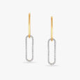 Sleek Diamond Drop Earrings 