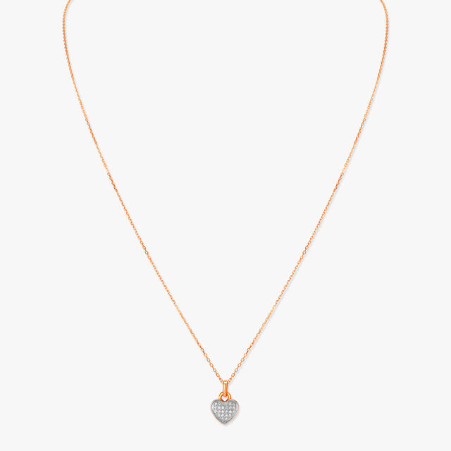 Chic Heartbeat Diamond Pendant with Chain 3