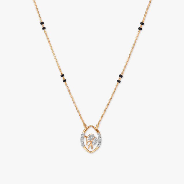 Leaf Delight Diamond Mangalsutra