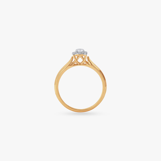 Vintage Crown Diamond Ring