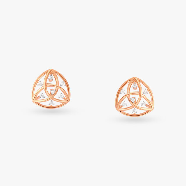 Celtic Splendour Diamond Stud Earrings 