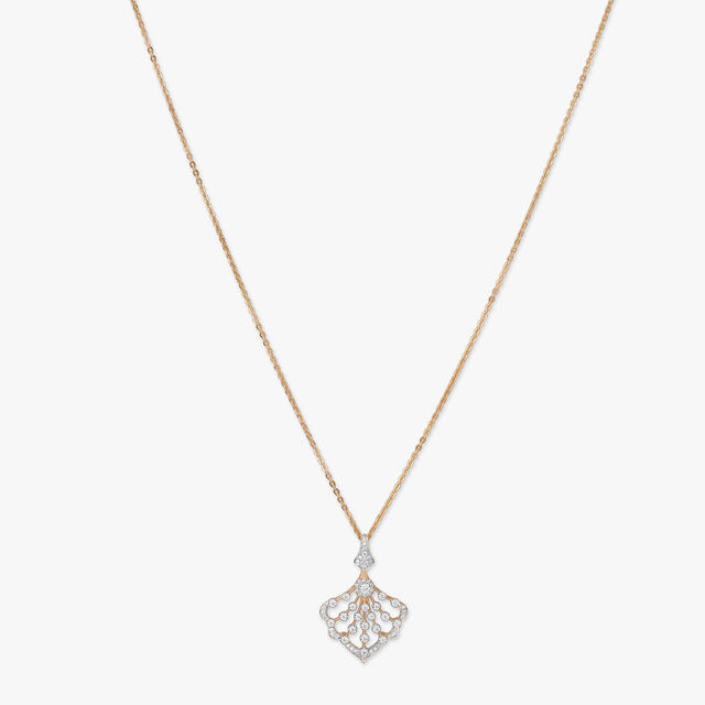 Lattice Glow Diamond Pendant with Chain