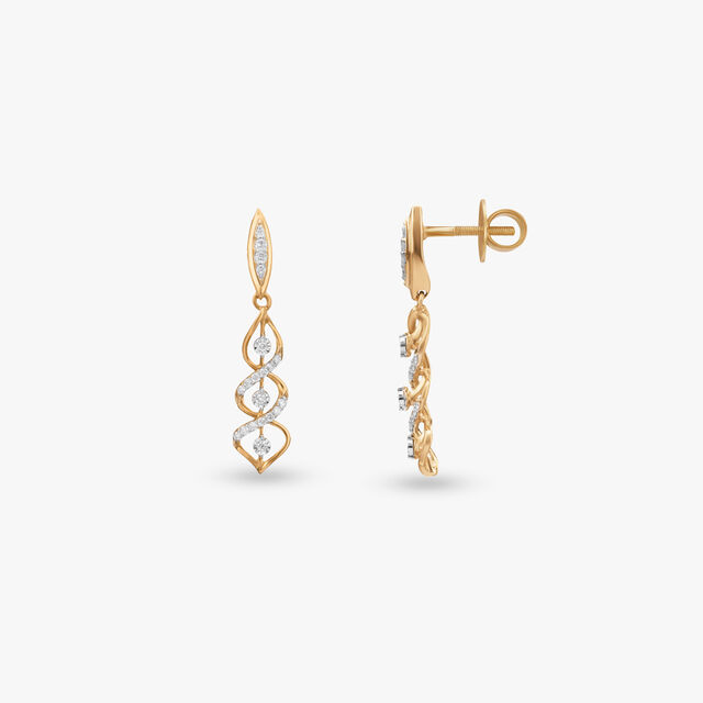 Dazzling Helix Diamond Drop Earrings 2