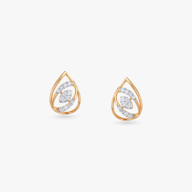 Sparkle Swirl Diamond Pendant and Earrings Set 3