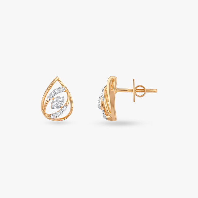 Sparkle Swirl Diamond Pendant and Earrings Set 4
