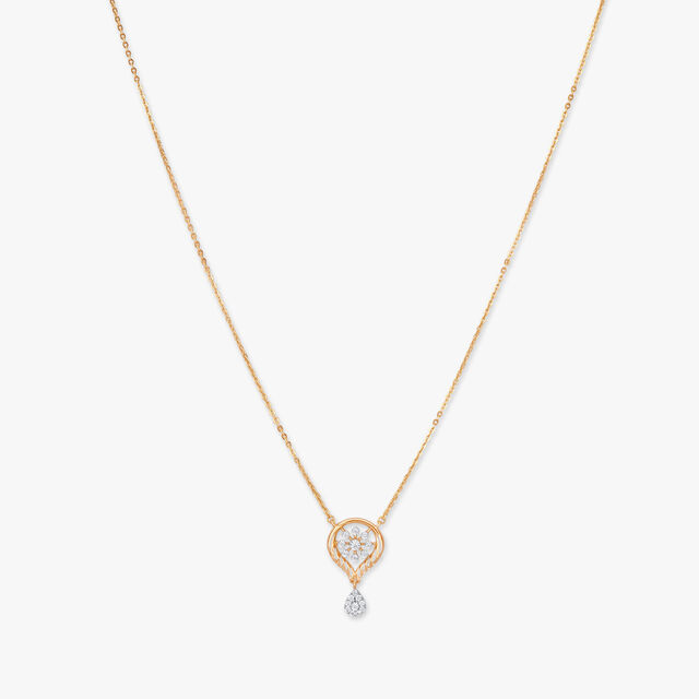 Teardrop Bloom Diamond Necklace