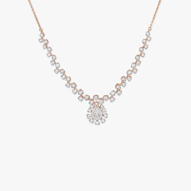 Petal Cascade Diamond Necklace