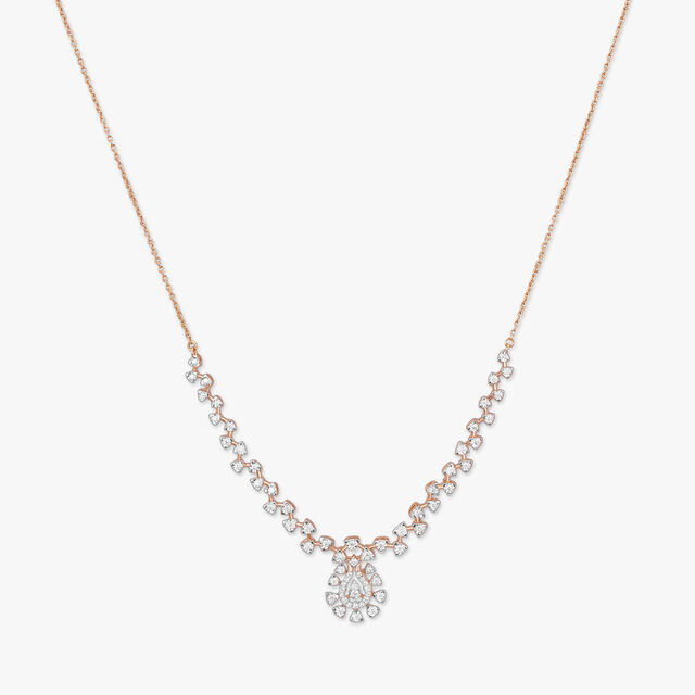 Petal Cascade Diamond Necklace