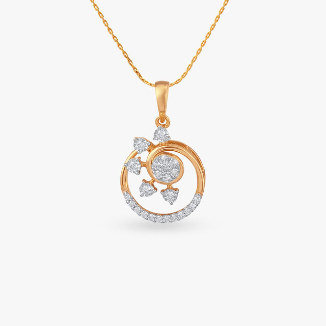 Orbit Glow Diamond Pendant 