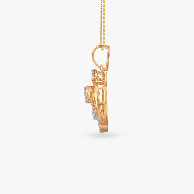 Orbit Glow Diamond Pendant 2