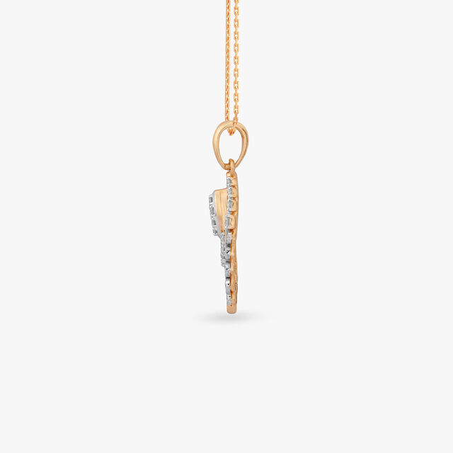 Luminous Layers Diamond Pendant and Earrings Set 3