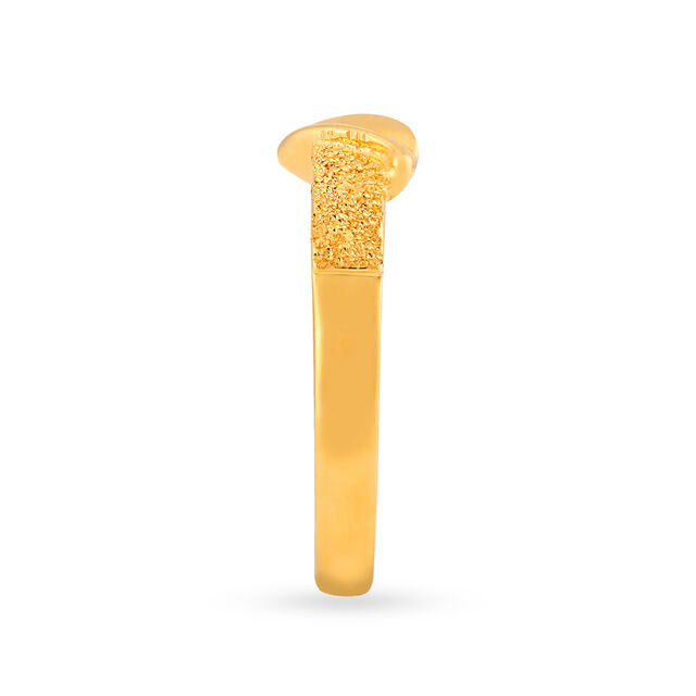 Shimmering Nature Inspired Gold Ring 3