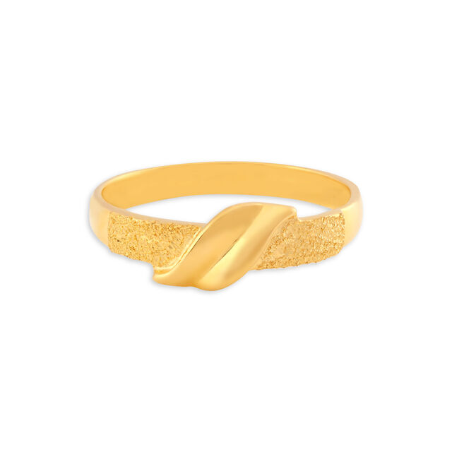 Shimmering Nature Inspired Gold Ring 4