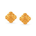 Enchanting Gold Stud Earrings 
