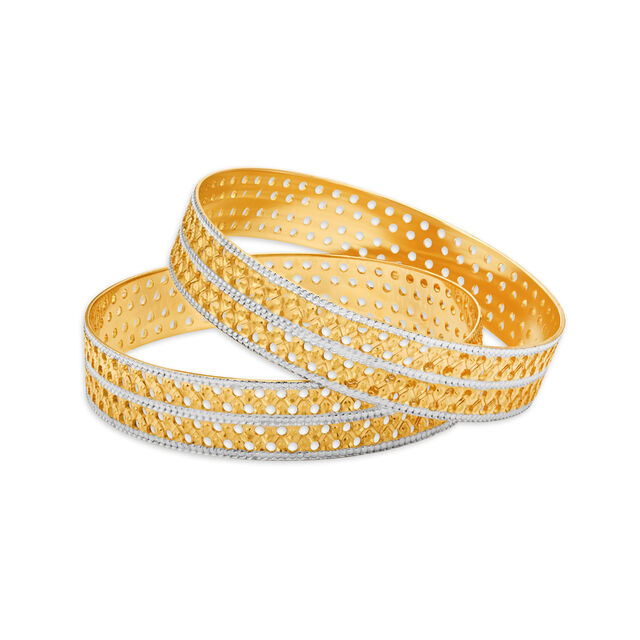 Surreal Gold Bangles 