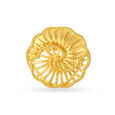 Dramatic 22 Karat Yellow Gold Finger Ring 2
