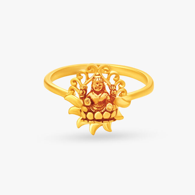 Serenity Gold Finger Ring