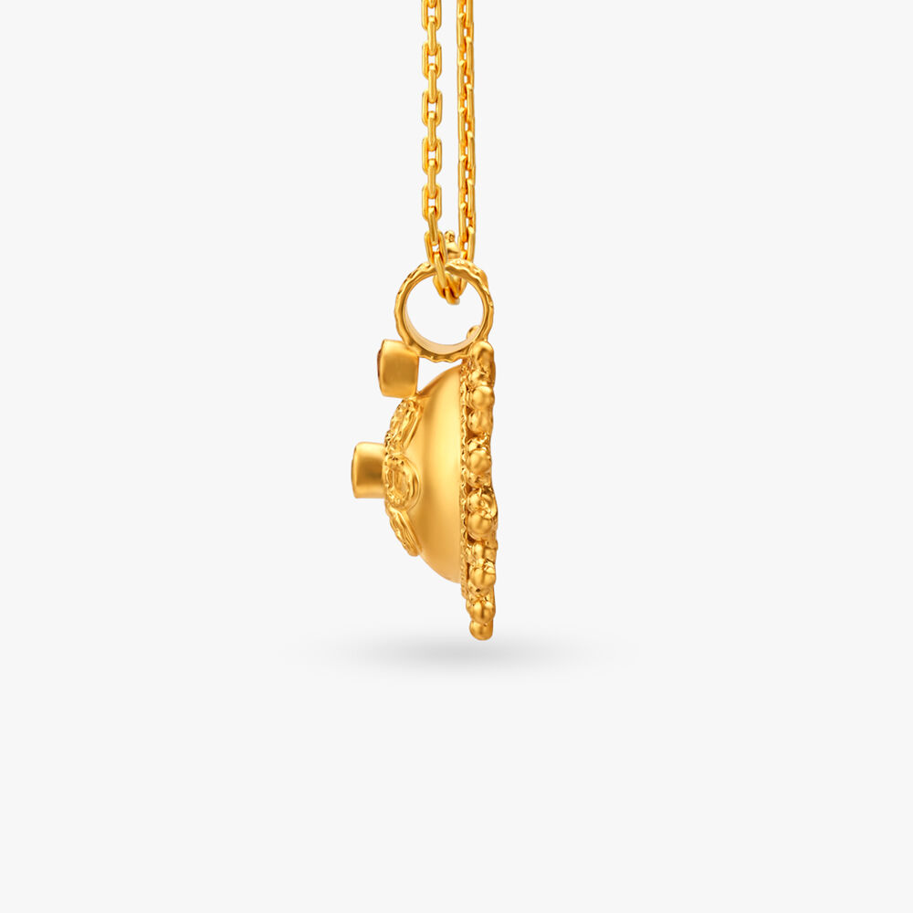 Buy Traditional Gold Vati Pendant at Best Price Tanishq US