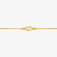 Tasseled Triangle Gold Pendant with Chain 3