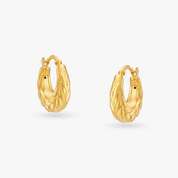 Intricate Gold Hoop Earrings