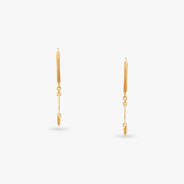 Filigree Gold Hoop Earrings