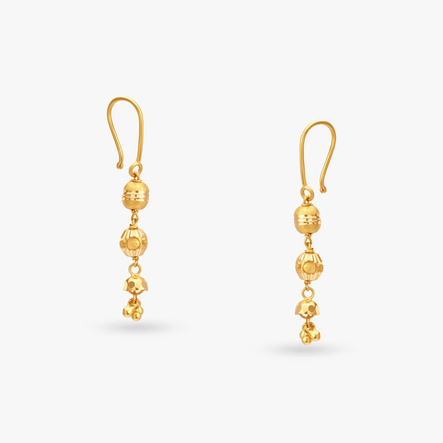 Ornate Gold Hoop Earrings