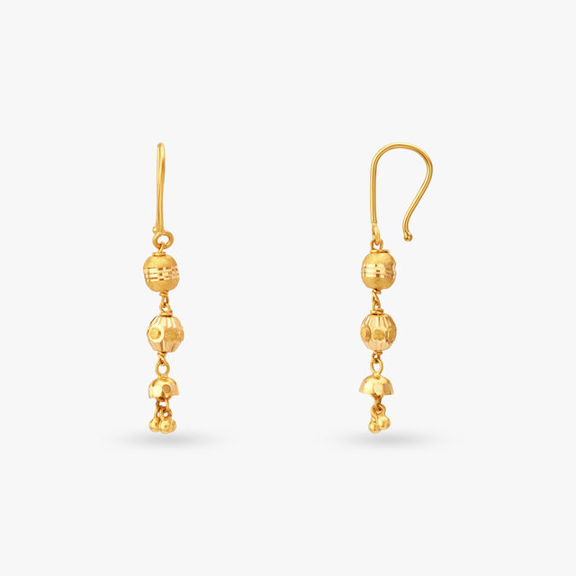 Ornate Gold Hoop Earrings