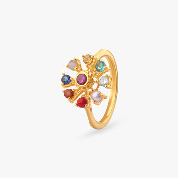 Navaratna Elegance Diamond Ring
