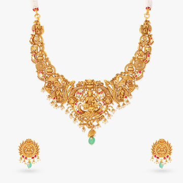 Tanishq Gold Necklace Set