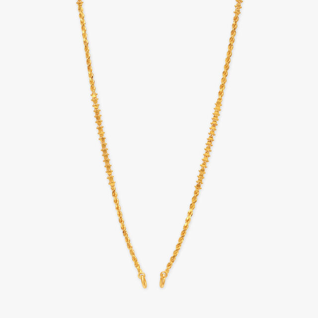 Sleek Twisted Gold Chain