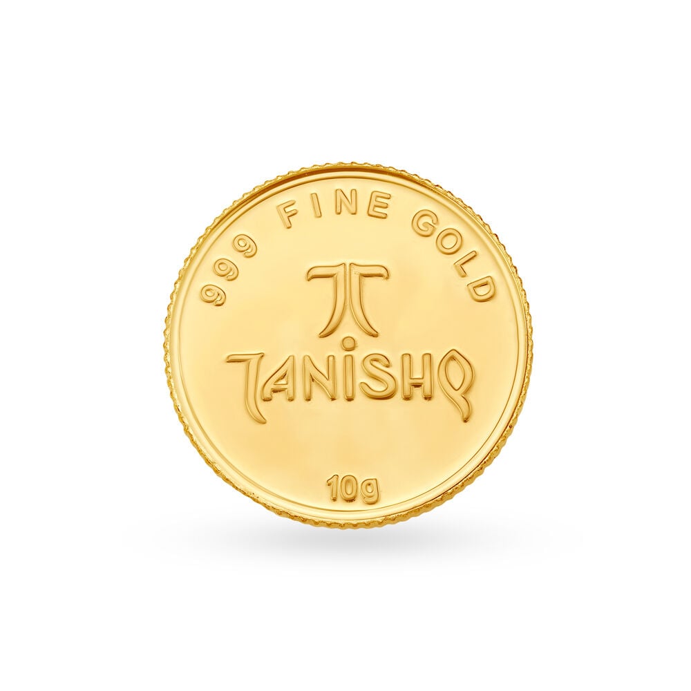 Buy 10 gram 24 Karat Gold Coin with Ganesha Lakshmi Motif at Best Price Tanishq US