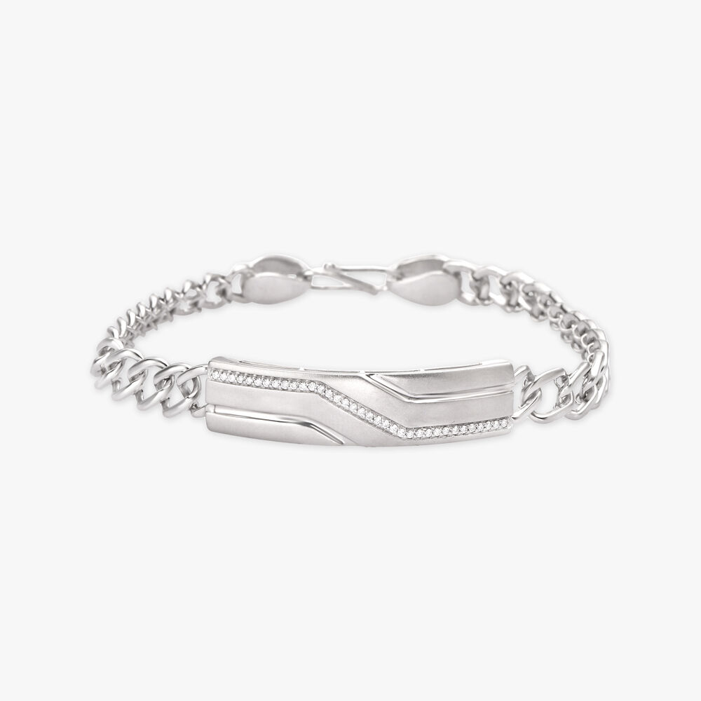 Buy Elegant Platinum Link Bracelet at Best Price Tanishq US