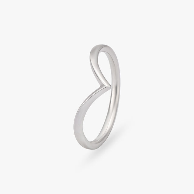 Sleek Platinum V-Ring 