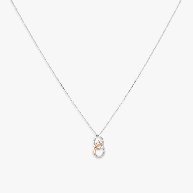 Modern Platinum Pendant with Chain