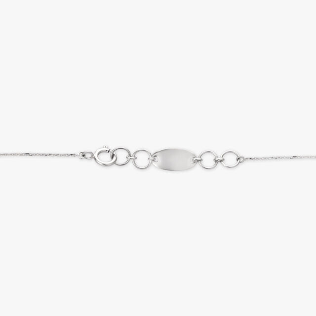 Modern Platinum Pendant with Chain