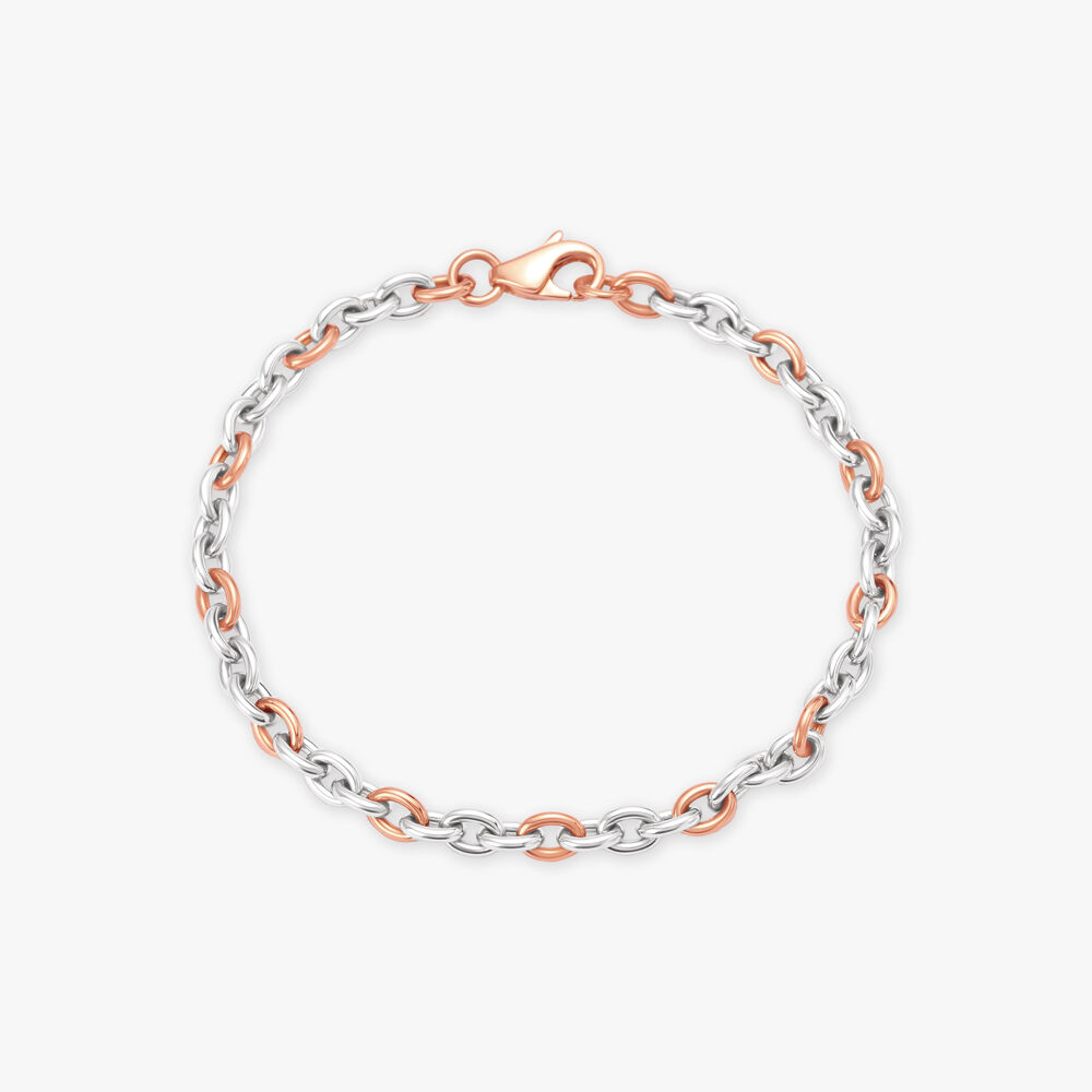 Buy Dual Tone Platinum Bracelet at Best Price Tanishq US