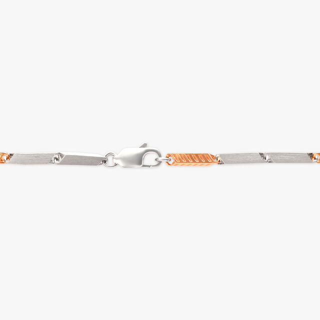 Platinum-Rose Gold Interlink Chain