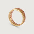Yellow And Dual Tone Unity 18KT Yellow and Rose Gold Finger Ring 4