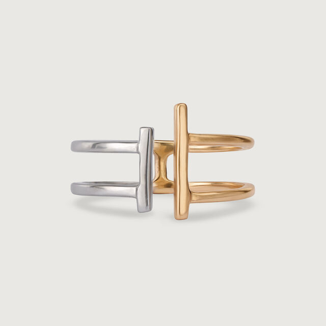 Mia 18KT Yellow And White Gold Finger Ring 3