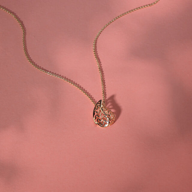 18KT Gleaming Harvest Gold Pendant 