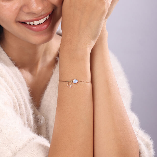 14KT Gemini Birthstone Yellow Gold Bracelet 2