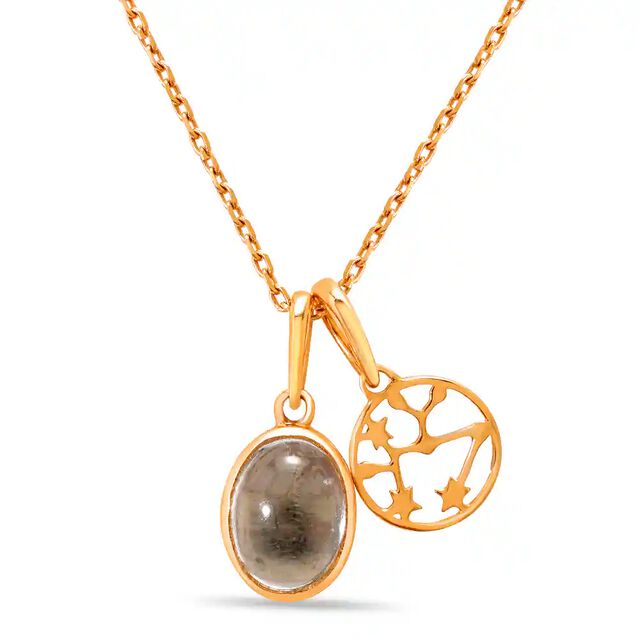 Mia Mystic 18KT Rose Gold Sagittarians Birthstone Pendant 2