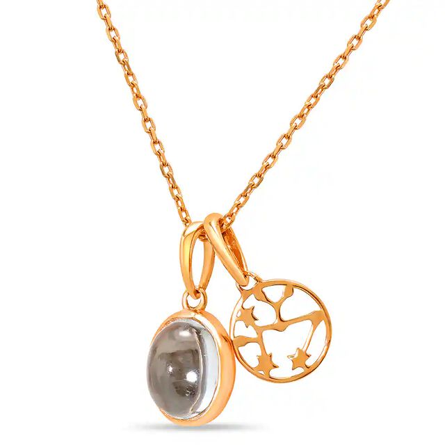 Mia Mystic 18KT Rose Gold Sagittarians Birthstone Pendant 3