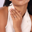 18KT Rose Gold Core Diamond Finger Ring 