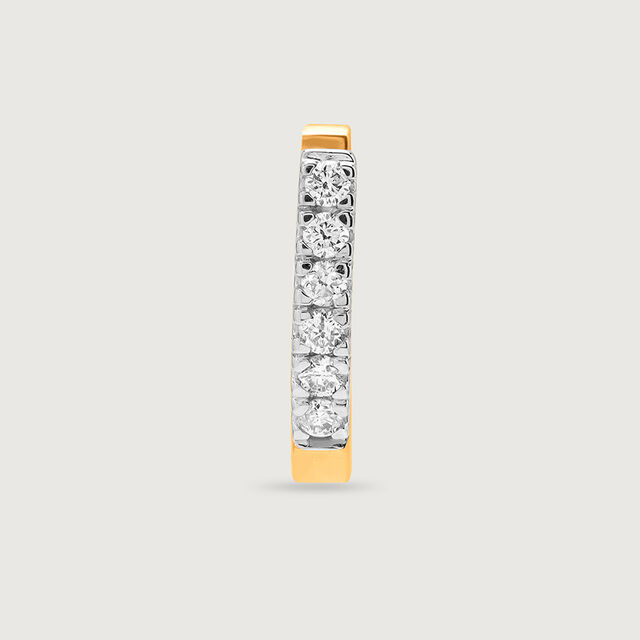 18KT Yellow Gold Diamond Nose Pin 3